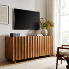 Modway Sorren 72 Inch Scalloped Wood 4-Door Sideboard