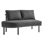 Modway Porta 5 Piece Outdoor Patio Aluminum Modular Sofa Set