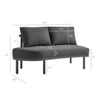 Modway Porta 3 Piece Outdoor Patio Aluminum Modular Sofa