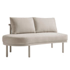 Modway Porta 5 Piece Outdoor Patio Aluminum Modular Sofa Set