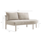 Modway Porta Right-Arm Facing Outdoor Patio Aluminum Modular Piece