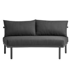 Modway Porta 3 Piece Outdoor Patio Aluminum Modular Sofa