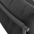 Modway Porta 3 Piece Outdoor Patio Aluminum Modular Sofa