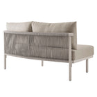 Modway Porta 3 Piece Outdoor Patio Aluminum Modular Sofa