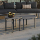 Modway Porta 2 Piece Nesting Outdoor Patio Aluminum Coffee Table Set