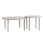 Modway Porta 2 Piece Nesting Outdoor Patio Aluminum Coffee Table Set