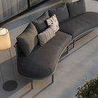 Modway Porta 2 Piece Outdoor Patio Aluminum Modular Sofa