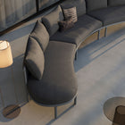 Modway Porta 3 Piece Outdoor Patio Aluminum Modular Sofa