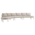 Modway Porta 3 Piece Outdoor Patio Aluminum Modular Sofa