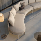 Modway Porta 3 Piece Outdoor Patio Aluminum Modular Sofa