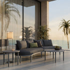Modway Porta 4 Piece Outdoor Patio Aluminum Modular Sofa Set