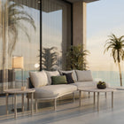 Modway Porta 4 Piece Outdoor Patio Aluminum Modular Sofa Set