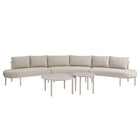 Modway Porta 5 Piece Outdoor Patio Aluminum Modular Sofa Set