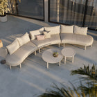 Modway Porta 5 Piece Outdoor Patio Aluminum Modular Sofa Set