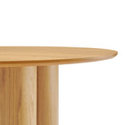 Modway Renwick 47 Inch Oak Veneer Round Pedestal Dining Table