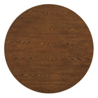 Modway Renwick 47 Inch Oak Veneer Round Pedestal Dining Table