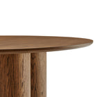 Modway Renwick 47 Inch Oak Veneer Round Pedestal Dining Table