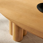 Modway Renwick 79 Inch Oak Veneer Oval Pedestal Dining Table
