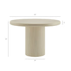 Modway Belmonte 45 Inch Painted Wood Round Pedestal Dining Table