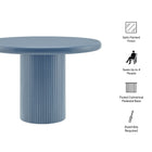 Modway Belmonte 45 Inch Painted Wood Round Pedestal Dining Table
