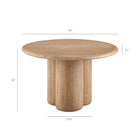 Modway Tori 48 Inch Round Indoor and Outdoor Patio Dining Table