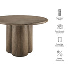 Modway Tori 48 Inch Round Indoor and Outdoor Patio Dining Table