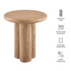 Modway Tori 20 Inch Round Indoor and Outdoor Patio Side Table
