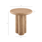 Modway Tori 20 Inch Round Indoor and Outdoor Patio Side Table