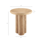 Modway Tori 20 Inch Round Indoor and Outdoor Patio Side Table
