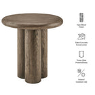 Modway Tori 20 Inch Round Indoor and Outdoor Patio Side Table