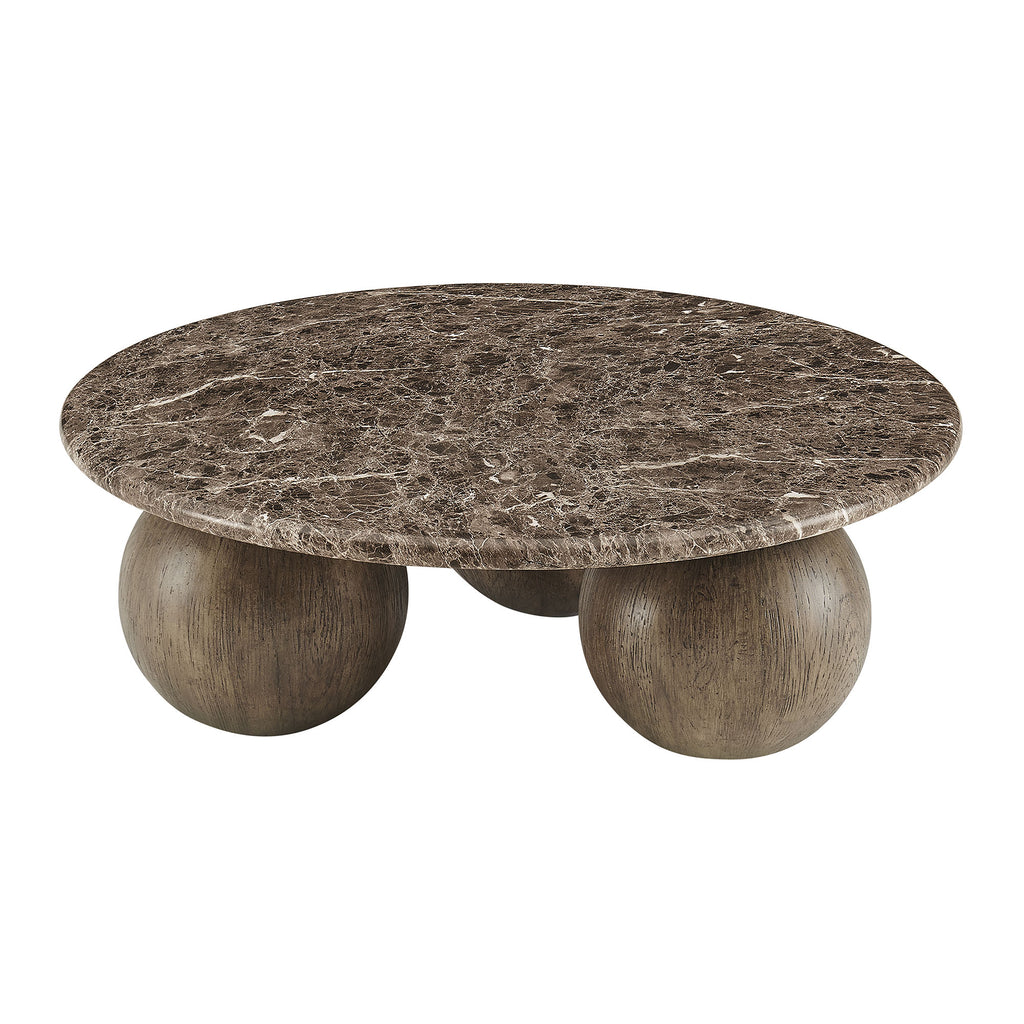Modway Pietra Indoor Outdoor Patio Round Coffee Table