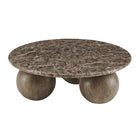 Modway Pietra Indoor Outdoor Patio Round Coffee Table