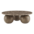 Modway Pietra Indoor Outdoor Patio Round Coffee Table