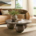 Modway Pietra Indoor Outdoor Patio Round Coffee Table