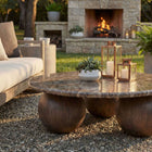 Modway Pietra Indoor Outdoor Patio Round Coffee Table