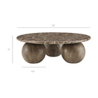 Modway Pietra Indoor Outdoor Patio Round Coffee Table