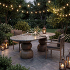 Modway Pietra Indoor Outdoor Patio Oval Dining Table