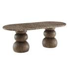 Modway Pietra Indoor Outdoor Patio Oval Dining Table