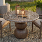 Modway Pietra Indoor Outdoor Patio Round Dining Table