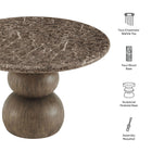 Modway Pietra Indoor Outdoor Patio Round Dining Table
