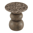 Modway Pietra Indoor Outdoor Patio Round Side Table