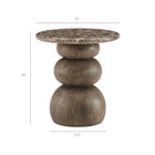 Modway Pietra Indoor Outdoor Patio Round Side Table