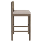 Modway Eleni Outdoor Patio Teak Wood Bar Stools Set of 2