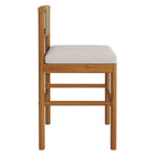 Modway Eleni Outdoor Patio Teak Wood Counter Stools Set of 2