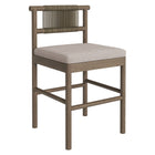 Modway Eleni Outdoor Patio Teak Wood Counter Stools Set of 2