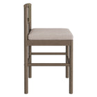 Modway Eleni Outdoor Patio Teak Wood Counter Stools Set of 2