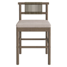 Modway Eleni Outdoor Patio Teak Wood Counter Stools Set of 2