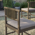 Modway Eleni Outdoor Patio Teak Wood Counter Stools Set of 2