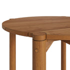 Modway Eleni Round 35 Inch Outdoor Patio Teak Wood Round Bar Table