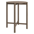 Modway Eleni Round 35 Inch Outdoor Patio Teak Wood Round Bar Table